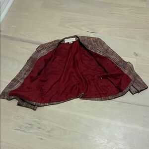 Doncaster Red and Black Plaid Blazer